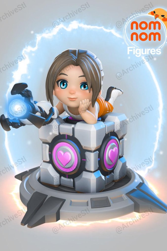 Portal/传送门  Chell  3D打印图纸